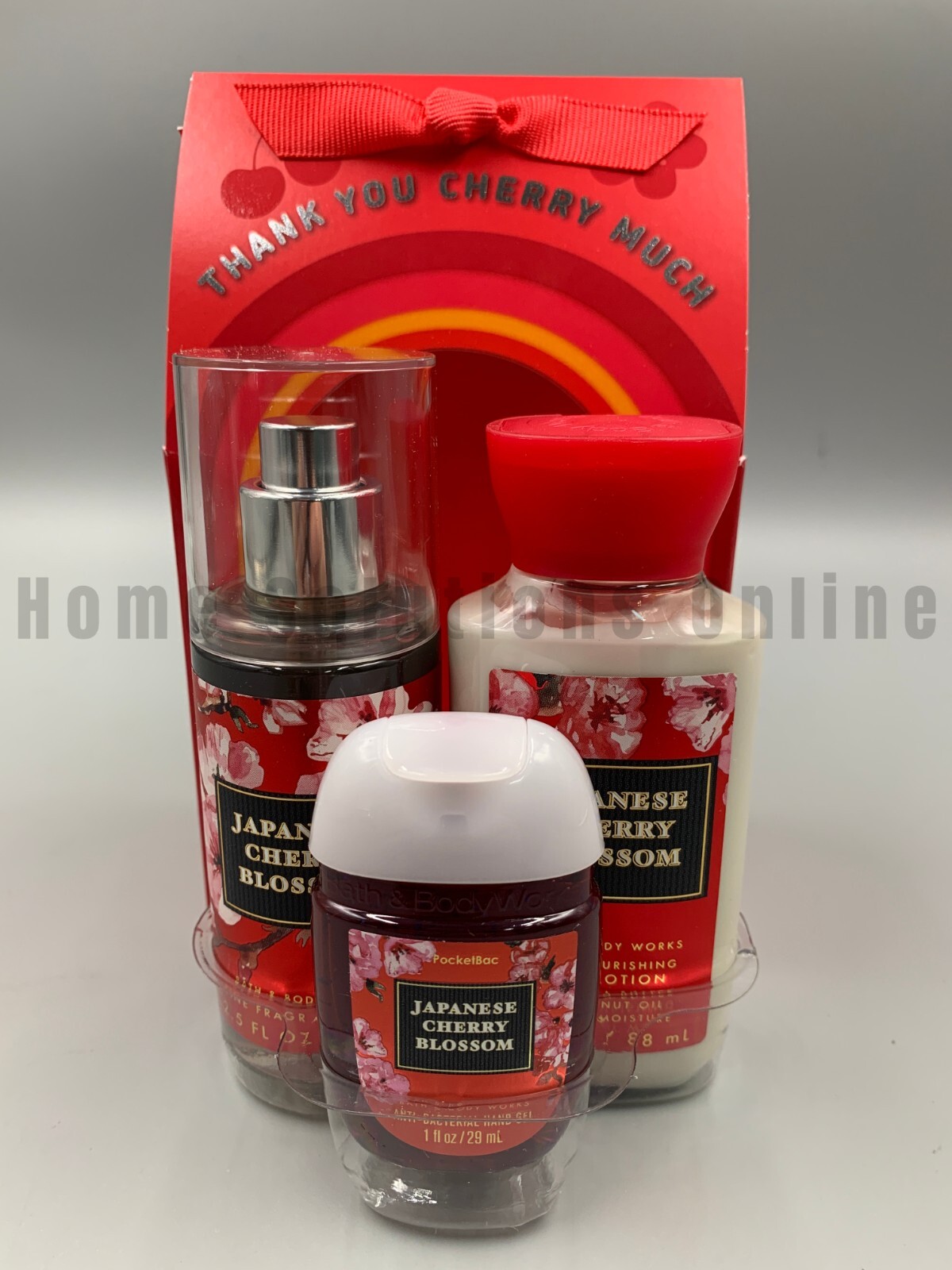 Bath & Body Works Japanese Cherry Blossom Mist Lotion PocketBac Travel Set #768K