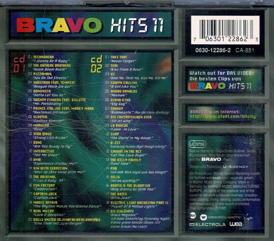 Bravo Hits - Bravo Hits 3, Bravo Hits 11, Bravo Hits 12, Bravo Hits 15, 8 CDs - Bild 4 von 4
