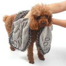 Pet Dog Cat Bath Towel Super Absorbent Microfiber Quick-Drying Towel Washable