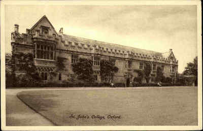 Oxford Großbritannien vintage postcard ~1930/40 The Saint John's College unused