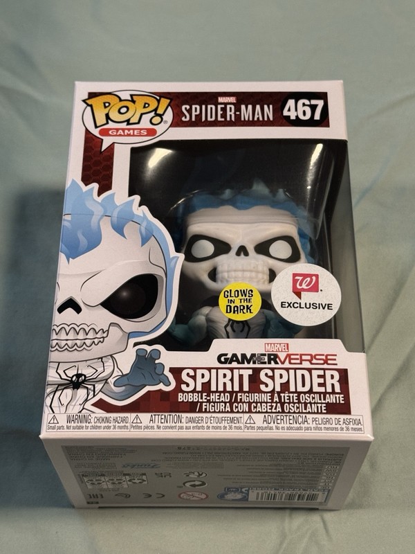 Funko Pop! Spiderman: Spirit Spider #467 ~ Glow-in-the-dark Walgreens Exclusive