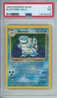 1999 Pokemon Blastoise Holo BLUE DOT Error "Right Foot" PSA 7 2/102