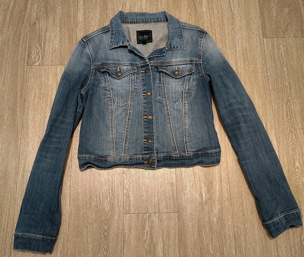Jessica Simpson Pixie Style Denim Jacket Women's … - image 9