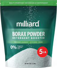 Borax Laundry Booster, Pure Multi Purpose Cleaner - Detergent Powder (5 Lb)