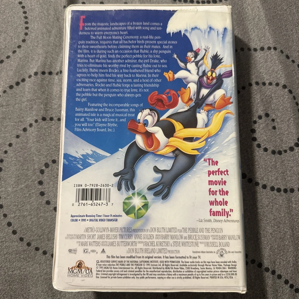 The Pebble and the Penguin (VHS, 1995, Clam Shell Case Family Entertainment) - Image 2 of 3