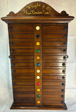 Victorian 12-Player Life Pool Snooker Scoreboard – G. Wright & Co London c.1800s
