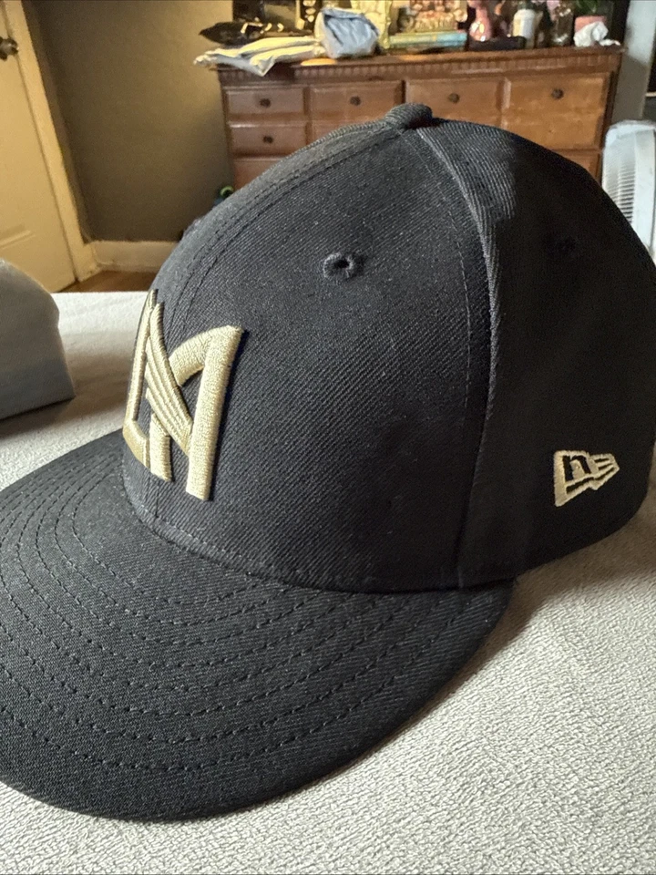 Gorra ajustada LAFC New Era 59FIFTY negra dorada talla 7 1/2 MLS Los Angeles FC Foto 3 de 4