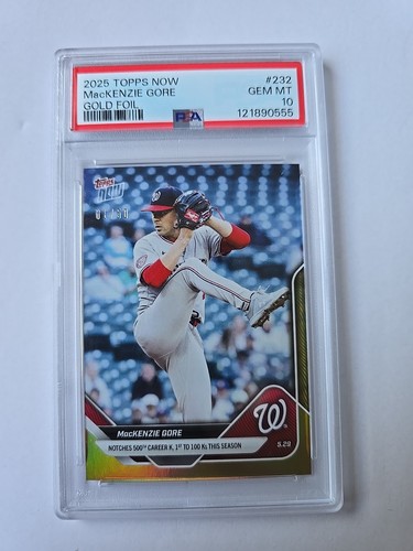 2025 Topps Now 232 MacKenzie Gore