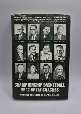 VTG CHAMPIONSHIP BASKETBALL BY 12 GREAT COACHES Hardcover 1965 Prentice Hall USA