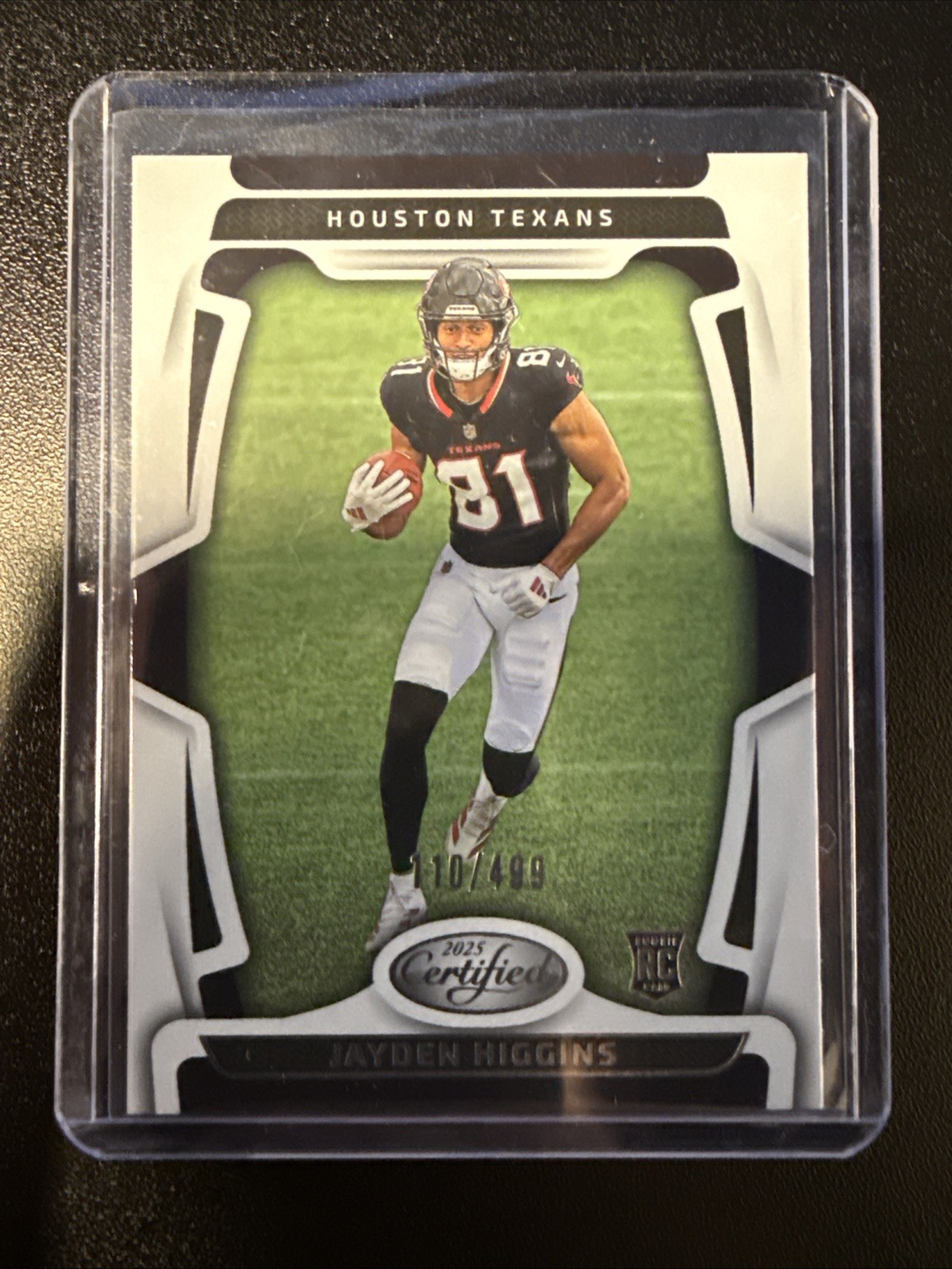2025 Panini Certified Jayden Higgins Rookies /499 #130 RC Houston Texans