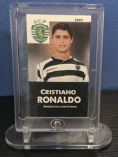 2002 Cristiano Ronaldo Football Future Rookie Sporting CP Novelty Card. rookie card picture