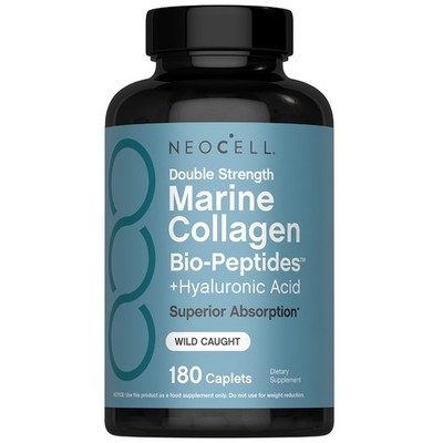 Marine Collagen Bio-Peptides | 180 Caplets | with Hyaluronic Acid | by NeoCell