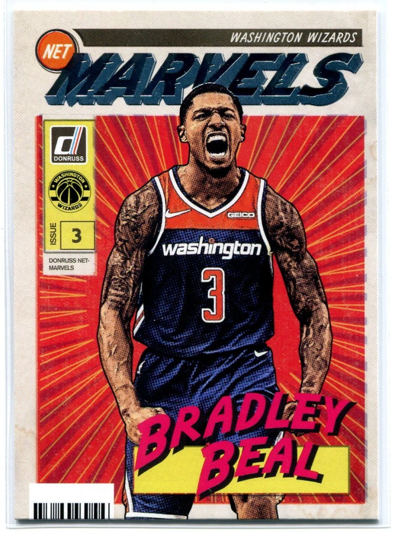 2019-20 Panini Donruss BRADLEY BEAL Press Proof Net Marvels Washington Wizards