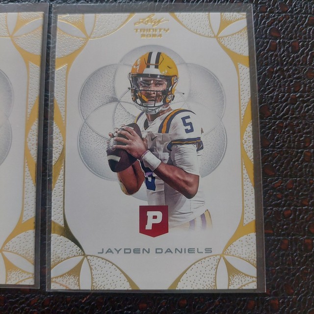 Jayden Daniels 2024 Leaf Trinity Pristine Auction. Card 53