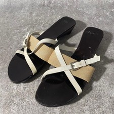 Hermes Twilly Ash Cross Strap Mule Sandals Size 36 23cm A Condition Auth