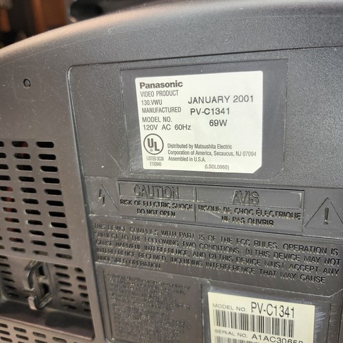 Panasonic CRT TV/VCR Combo VHS Player Retro Gaming Television 13" PV-C1341 - Picture 12 of 15