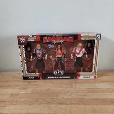 Samoan Dynasty Roman Reigns Afa & Sika  WWE Elite 3 Pack (Never Opened)