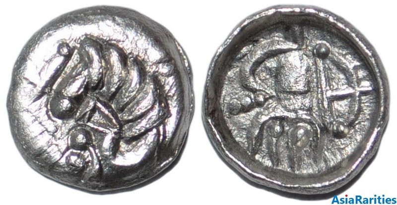 (33643) Samarqand Soghd, AR obol, Antiochus imitation, Archer type.