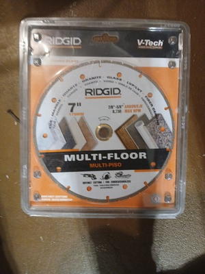 #ad RIDGID 7 in. Multi Flooring Diamond Blade $17.95