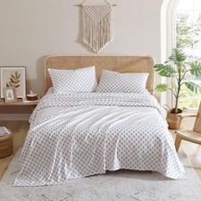 - Twin Size Sheet Set, 3-Piece Boho Medallion Patterned Bedding, Soft  Wrink...