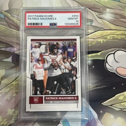 2017 PANINI SCORE #403 PATRICK MAHOMES RC ROOKIE CARD CHIEFS PSA 10 GEM MINT