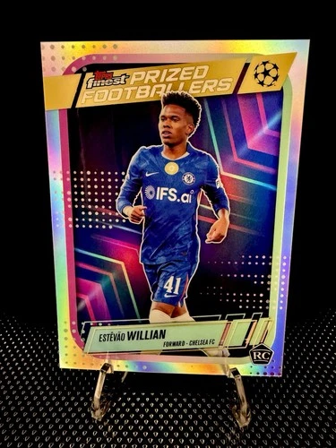 2025-26 Topps Finest UEFA Estevao Willian RC #PF-13 Prized Footballers Chelsea
