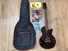 STUNNING EPIPHONE LES PAUL SPECIAL 2 EBONY ELECTRIC GUITAR POWERFUL TONES V/G/C: