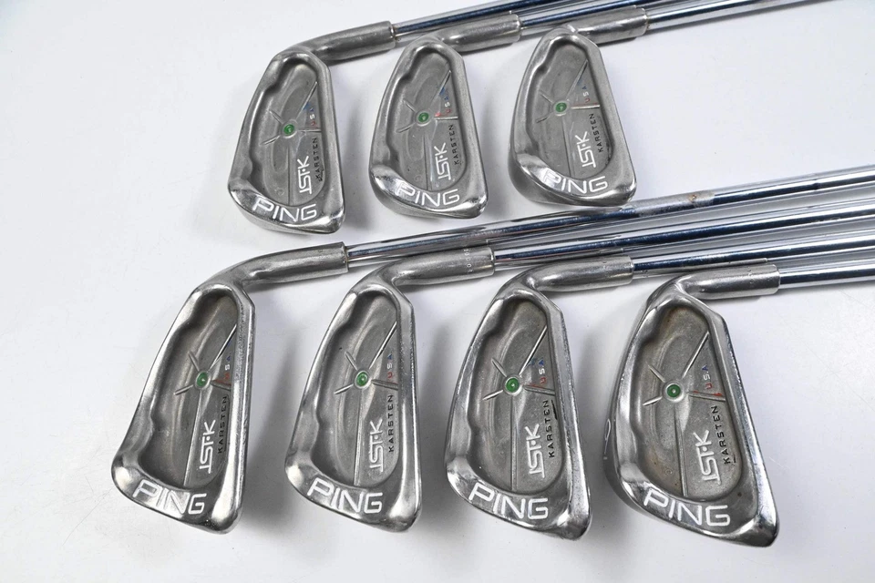 Ping ISI-K Irons / 3-9i / Green Dot / Stiff Flex Ping JZ Shafts - Image 2 of 4
