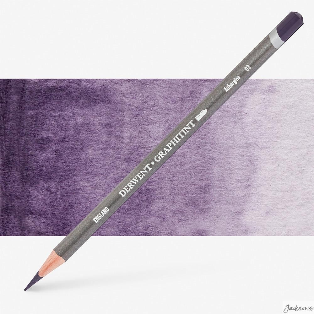 Derwent Graphitint Pencil Watersoluble Aubergine Artists Drawing Sketching