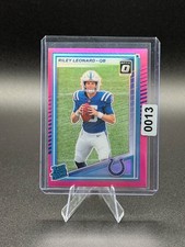 2025 Panini Donruss - Rated Rookie Riley Leonard #341 Optic Preview Pink...