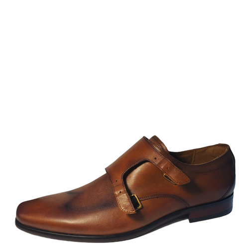 Florsheim Mens The Angelo Monk Shoes Loafers Leather Brown Cognac8 D