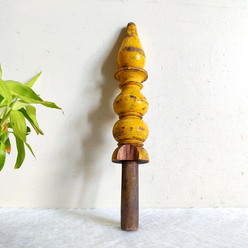 19c Vintage Handgemacht Handbemalt Holz Wand Haken Selten Dekorativ W307 - Bild 3 von 8