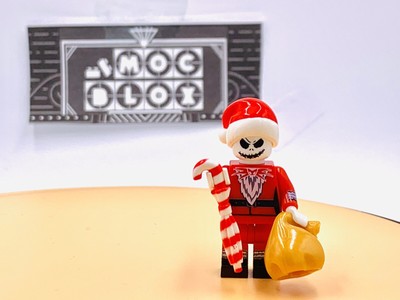 US SELLER - FITS LEGO Xmas Santa Jack Skeleton Custom Figure #490