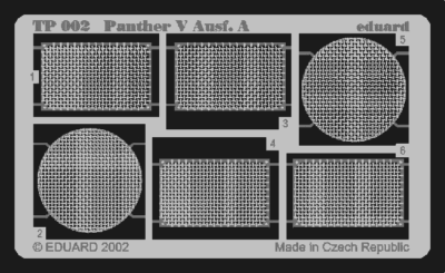 Eduard 1/35 Photoetch Panther Ausf. A for Dragon - TP002 Eduard 1/35 Photoetch Panther Ausf. A for Dragon - TP002