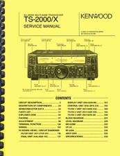 Kenwood TS-2000 TS-2000X Radio Transceiver SERVICE MANUAL