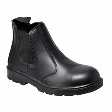Image of Portwest Steelite Dealer Steel Toe Capped Safety Work Boots S1P Black Size 5-13