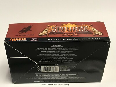 mtg scourge booster box Amazon.com: 1 (One) Pack of Magic the Gathering MTG Scourge Booster Pack  (Out of Print) : Toys & Games main image 1