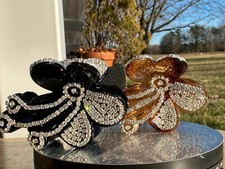 1 New Gorgeous Hair Clip with Shiny Swarovski Crystals Hair Jewelry Accessories