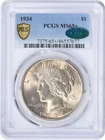 1934 Peace Silver Dollar MS65+ PCGS (CAC)