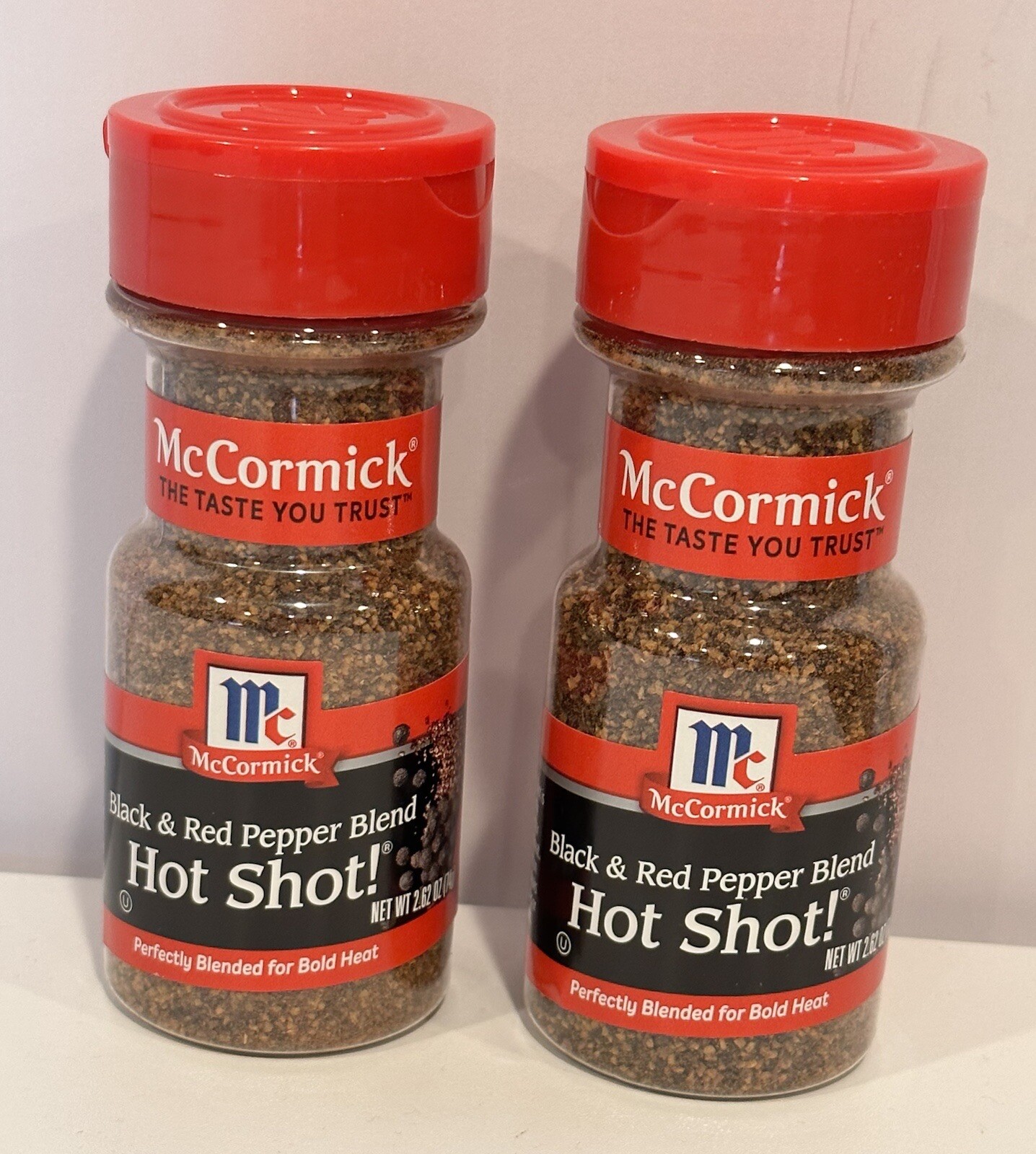 McCormick Hot Shot! Black & Red Pepper Seasoning (2) BBD June 2024 NEW