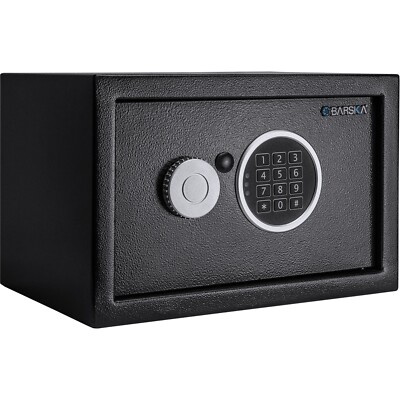 Barska Secure Hotel Safe and Vaults Digital Keypad Lock Box Deadbolts 0.41 Cu Ft
