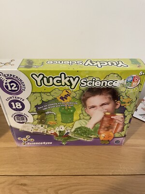 Science4You Yucky Wissenschaft MINT Erziehungswissenschaft Set mit 12 Experimenten Neu