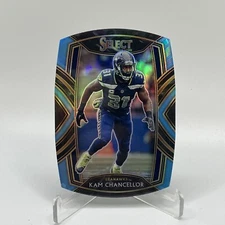 2020 Panini Select Kam Chancellor Light Blue Prizm Die Cut #230 Seattle Seahawks