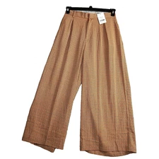 Tron Jori Pants Women's Wide Leg Trouser Size XL Checker Plaid