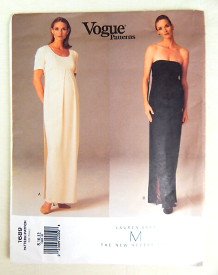 Vogue Designer Lauren Sara Maternity Evening Dress #1689 Misses Sz 8-12 -  UNCUT | eBay