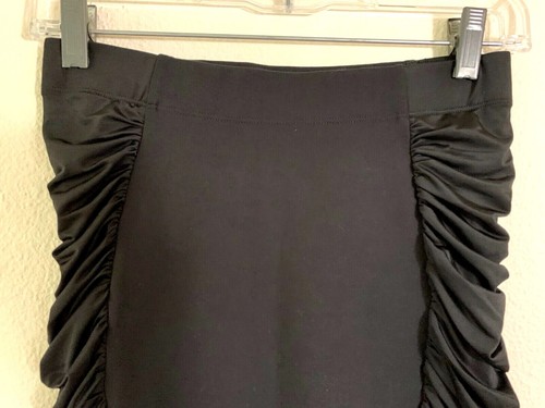 NWT BISOU BISOU THE ELLE JERSEY RUCHED BLACK PENCIL SKIRT SIZE M $118 - Picture 6 of 9