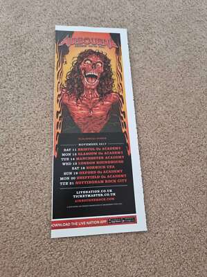 TNEWL1 ADVERT 11X4 AIRBOURNE: 'BREAKIN' OUTTA HELL' TOUR NOV 2017