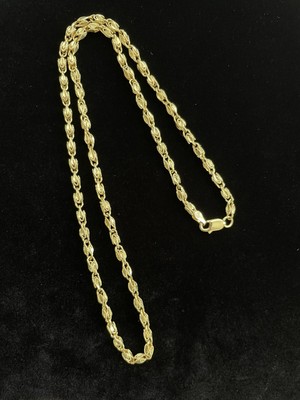 Vintage 14k Gold Turkish Rope Marquise 