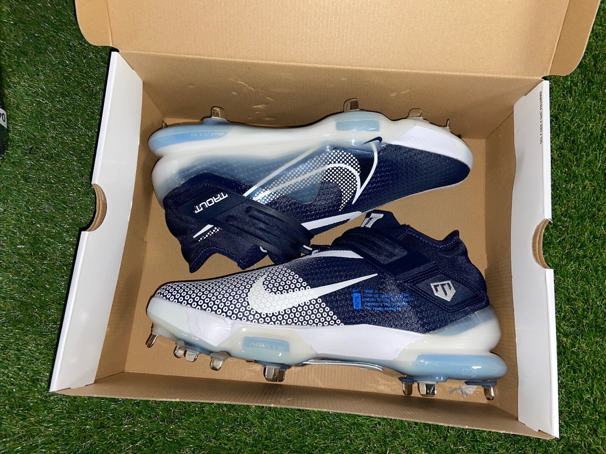 Nike Force Zoom Mike Trout 7 Baseball Cleats Blue/White Size 