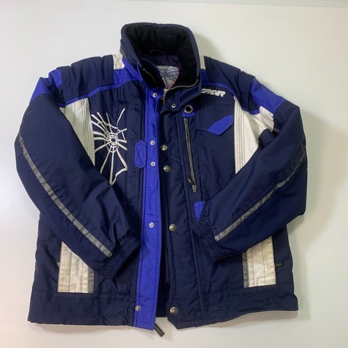 Vintage Spyder 2-Piece Set Mens M/L Blue Hooded Thinsulate Bib Overall/Jacket - Picture 3 of 23